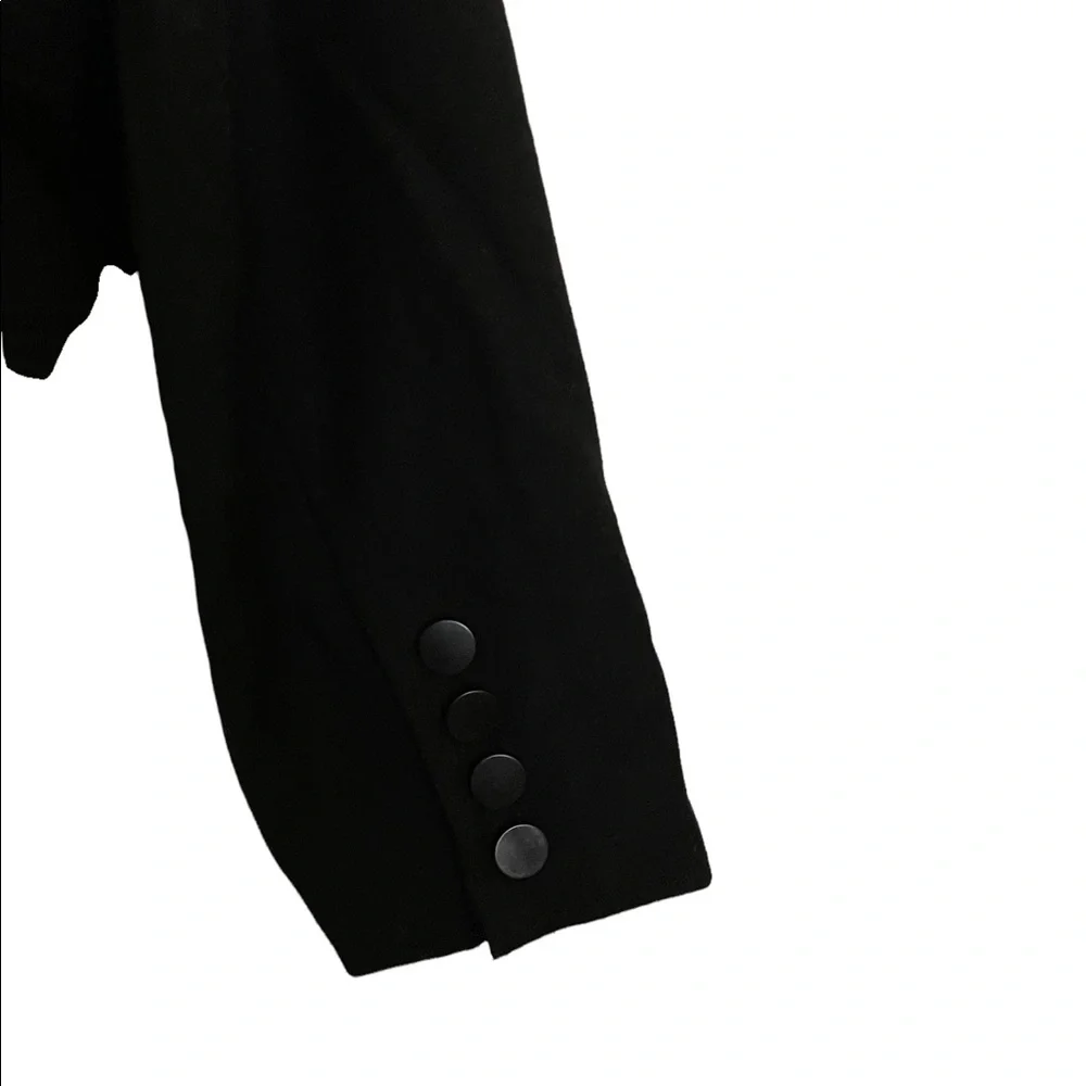 Women’s Talbots Stretch Fabric Black Jacket in Size 6 - Picture 4 of 5